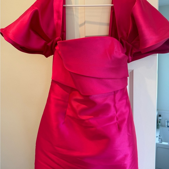 Pink of the shoulder formal dress size Large - Picture 2 of 6